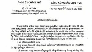 Cảm ơn m&oacute;n qu&agrave; của Đảng v&agrave; Nh&agrave; nước