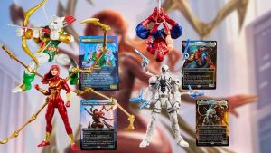 Rực Rỡ Bộ Fig Nhân Vật Marvel Legends Mới Kèm Thẻ Foil Spider-Man MTG Độc Quyền