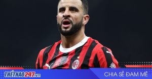 Kyle Walker trở lại AC Milan trước đại chiến với Lazio