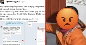 "Thuê người giúp việc: 30 ngày làm, 14 ngày nghỉ và lùm xùm dọa chủ!"