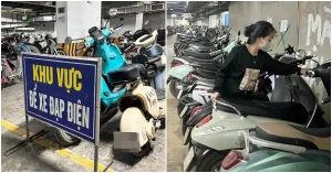 Công an Hà Nội làm việc với chung cư HH Linh Đàm về xe điện